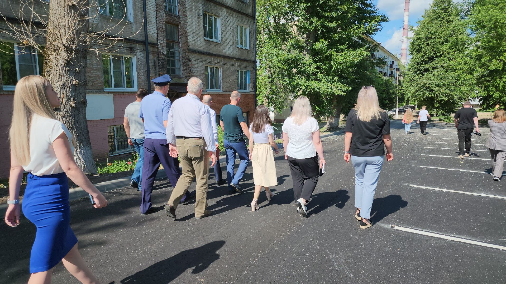 кашира, садовая, московская, клубная, благоустройство дворов, парковка, тротуар, бортовой камень, асфальтовое покрытие,