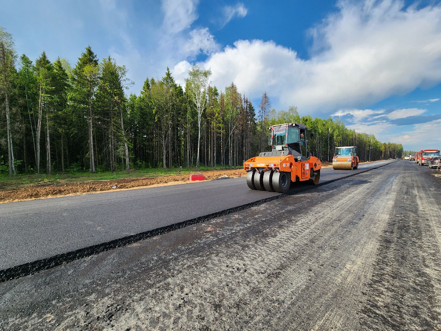 строительство, минское шоссе, строительство развязки, федеральная дорога, руза, дорохово, рузский городской округ,
