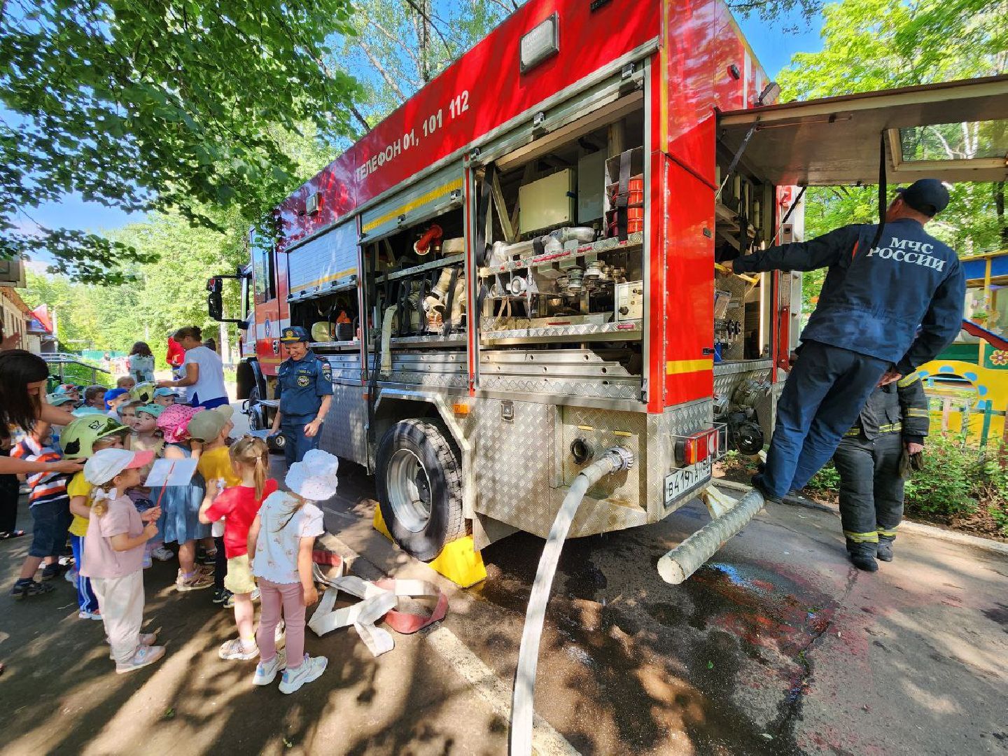 Солнечногорск, Детский сад, Эвакуация, тренировочная эвакуация, дети,