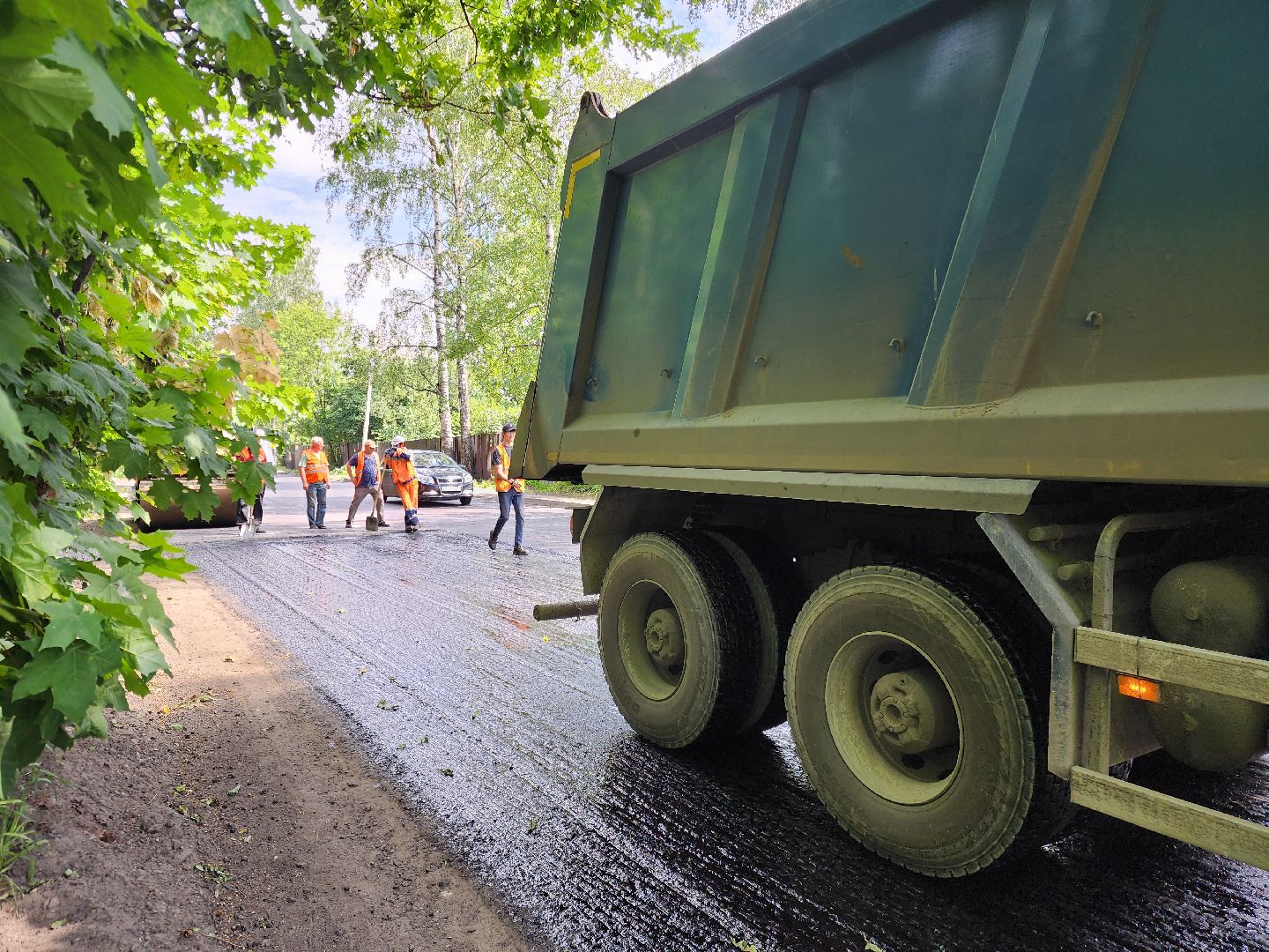 старая купавна, богородский городской округ, озеро бисерово, ремонт, дороги, строительство, ремонт дороги,