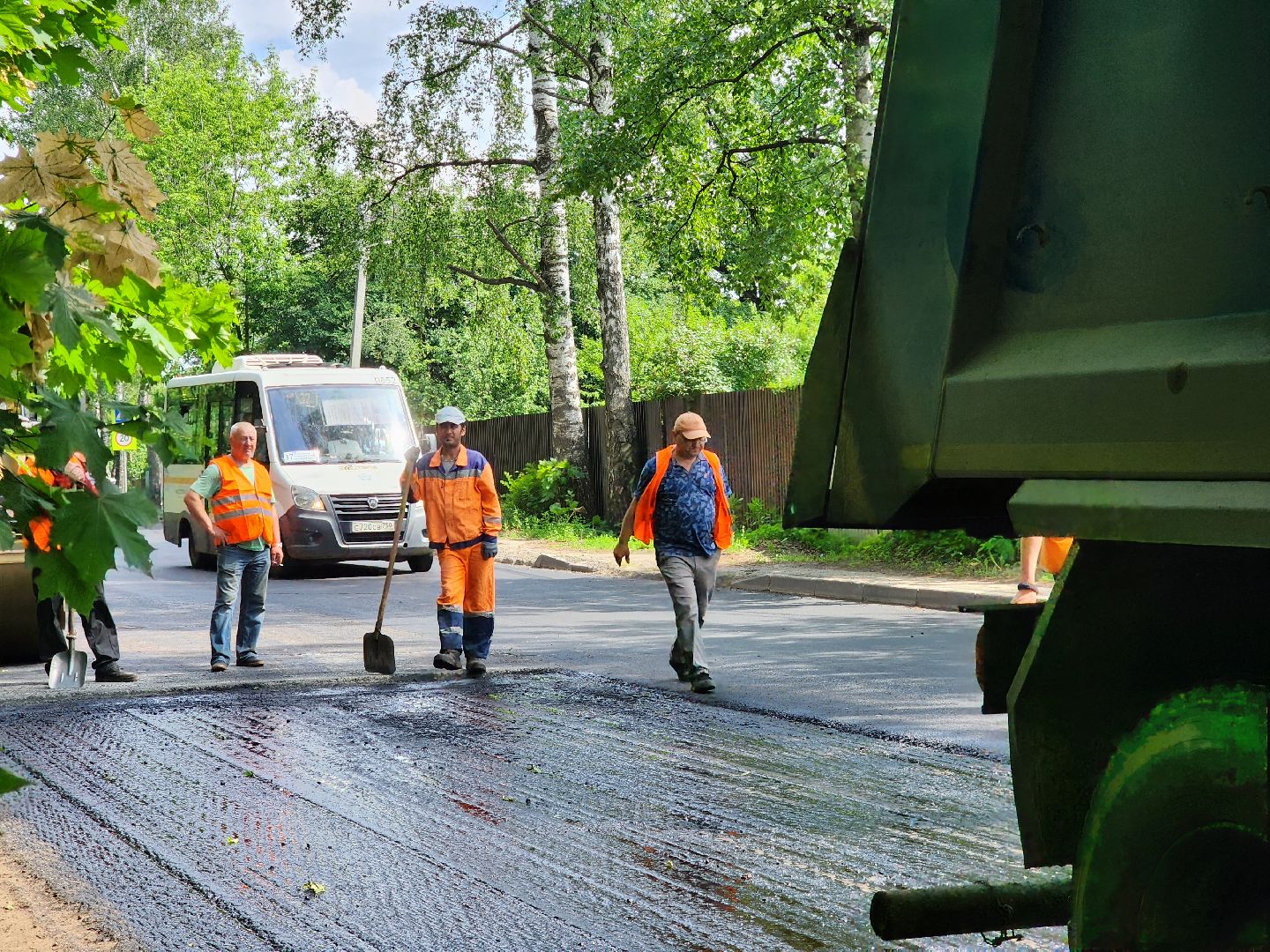 старая купавна, богородский городской округ, озеро бисерово, ремонт, дороги, строительство, ремонт дороги,