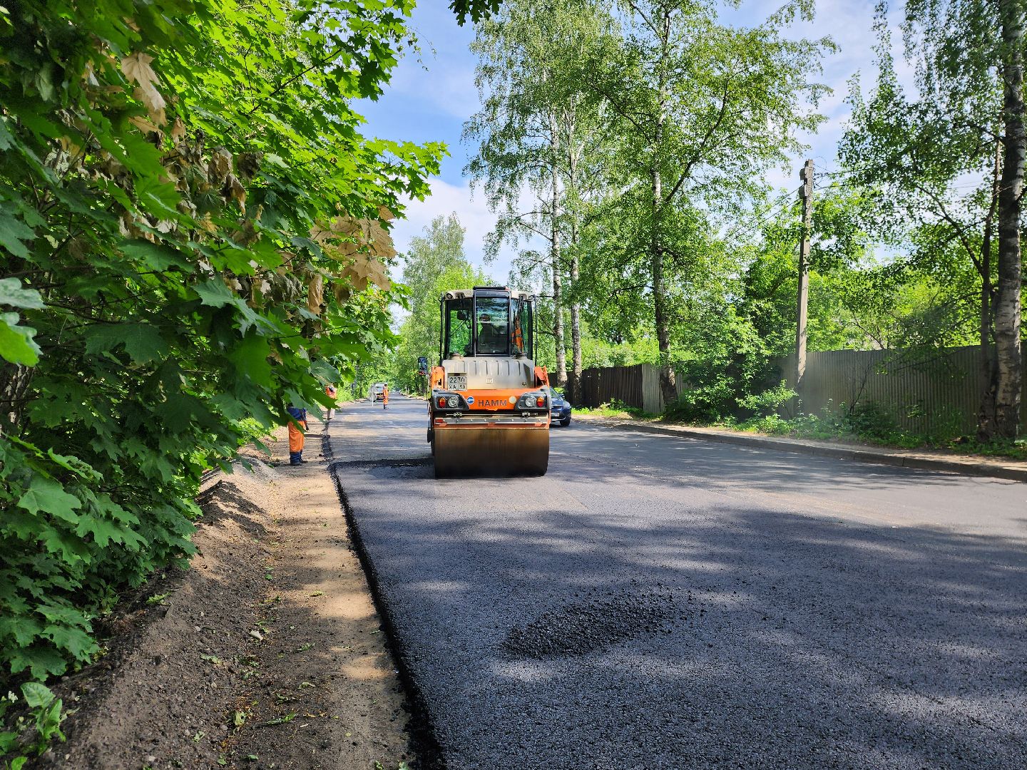 старая купавна, богородский городской округ, озеро бисерово, ремонт, дороги, строительство, ремонт дороги,