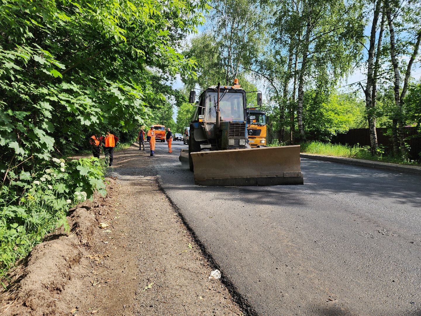 старая купавна, богородский городской округ, озеро бисерово, ремонт, дороги, строительство, ремонт дороги,
