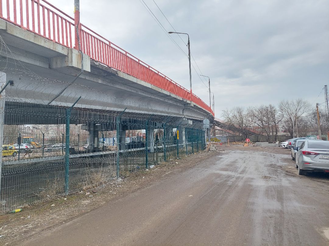 ремонт дорог, путепровод, Воскресенск