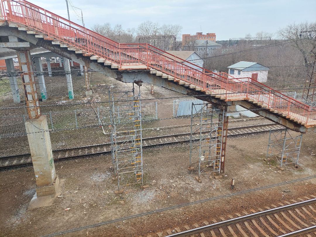 ремонт дорог, путепровод, Воскресенск