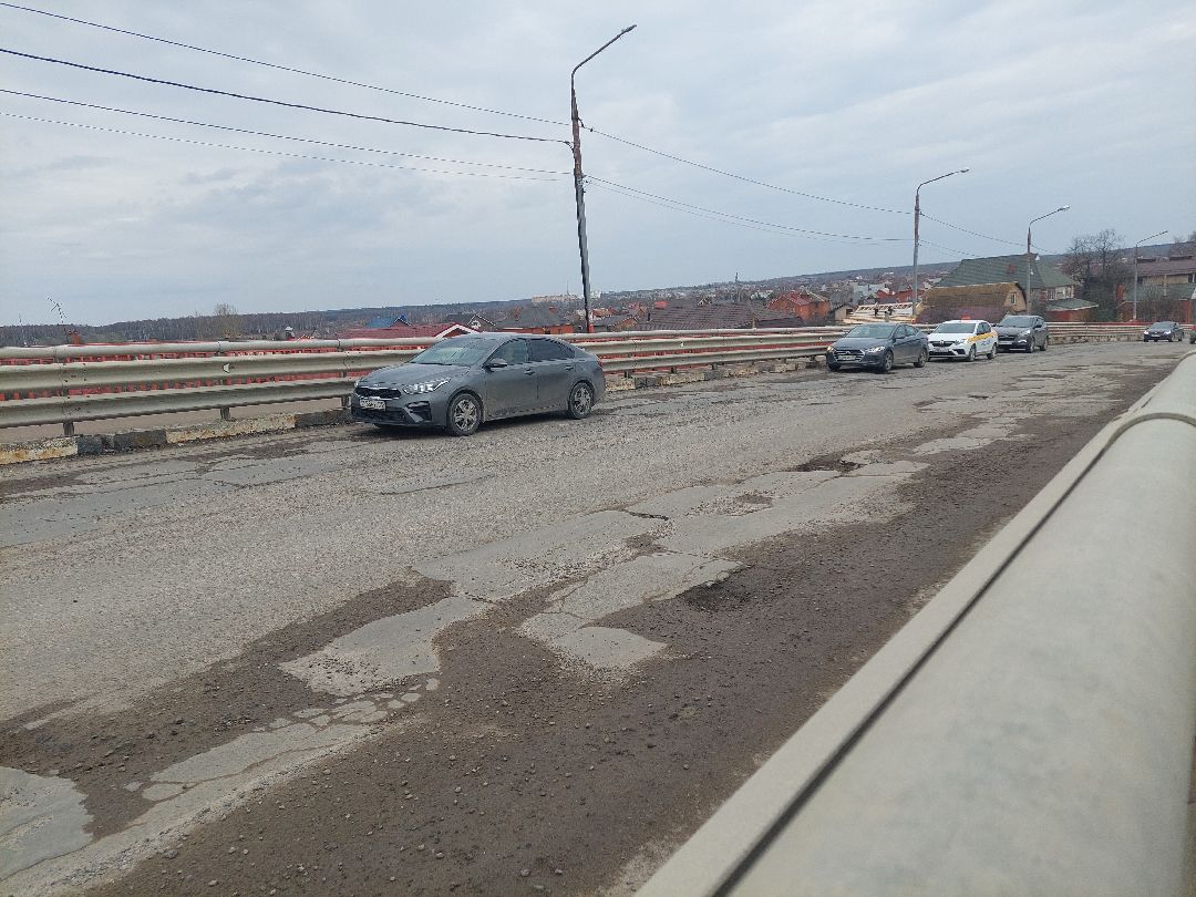 ремонт дорог, путепровод, Воскресенск