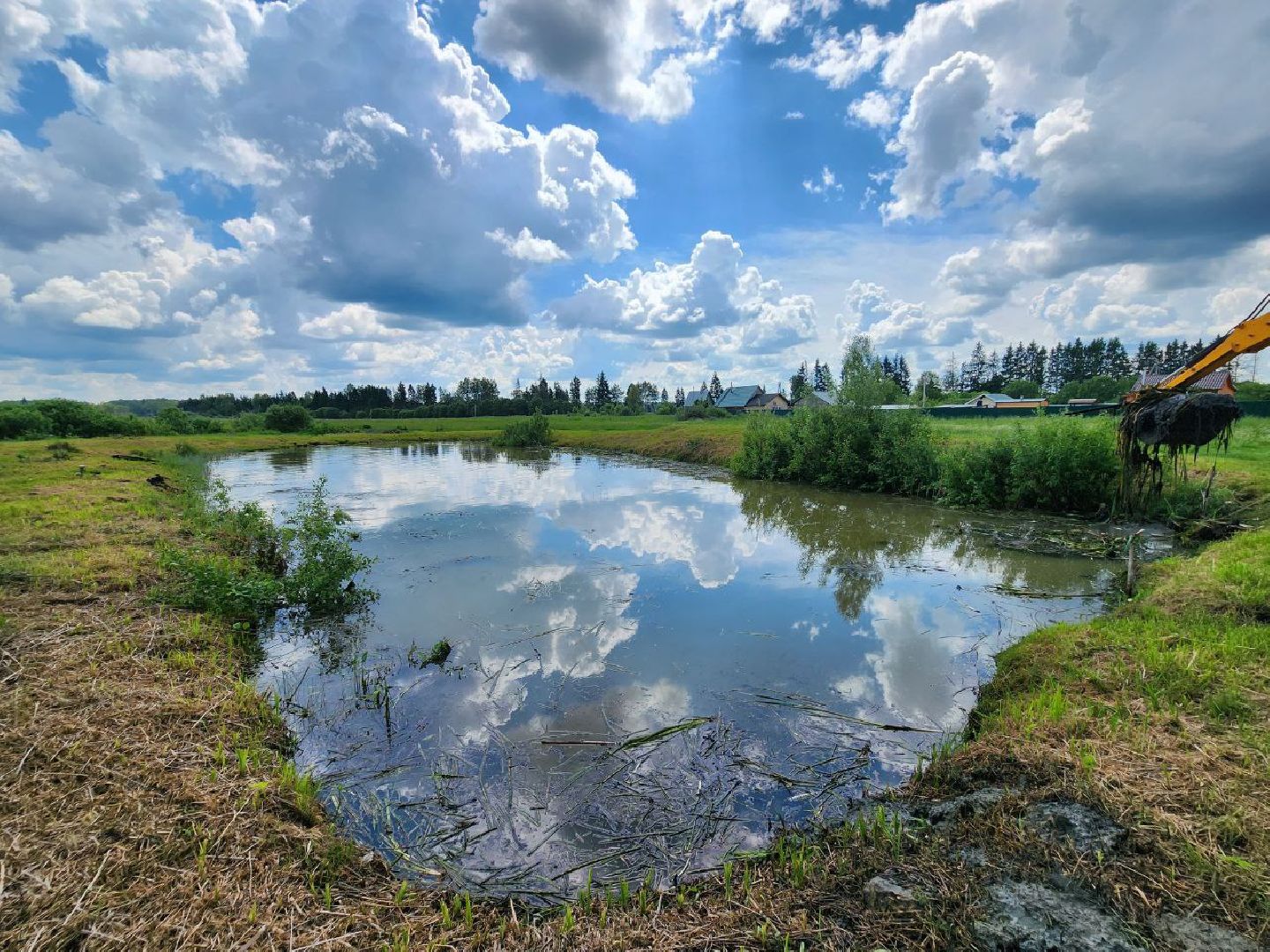 можайск, можайский городской округ, подмосковье, ремонт пожарных водоемов, водоемы, пруды, пожарная безопасность, очистка пруда, подземные пожарные емкости,