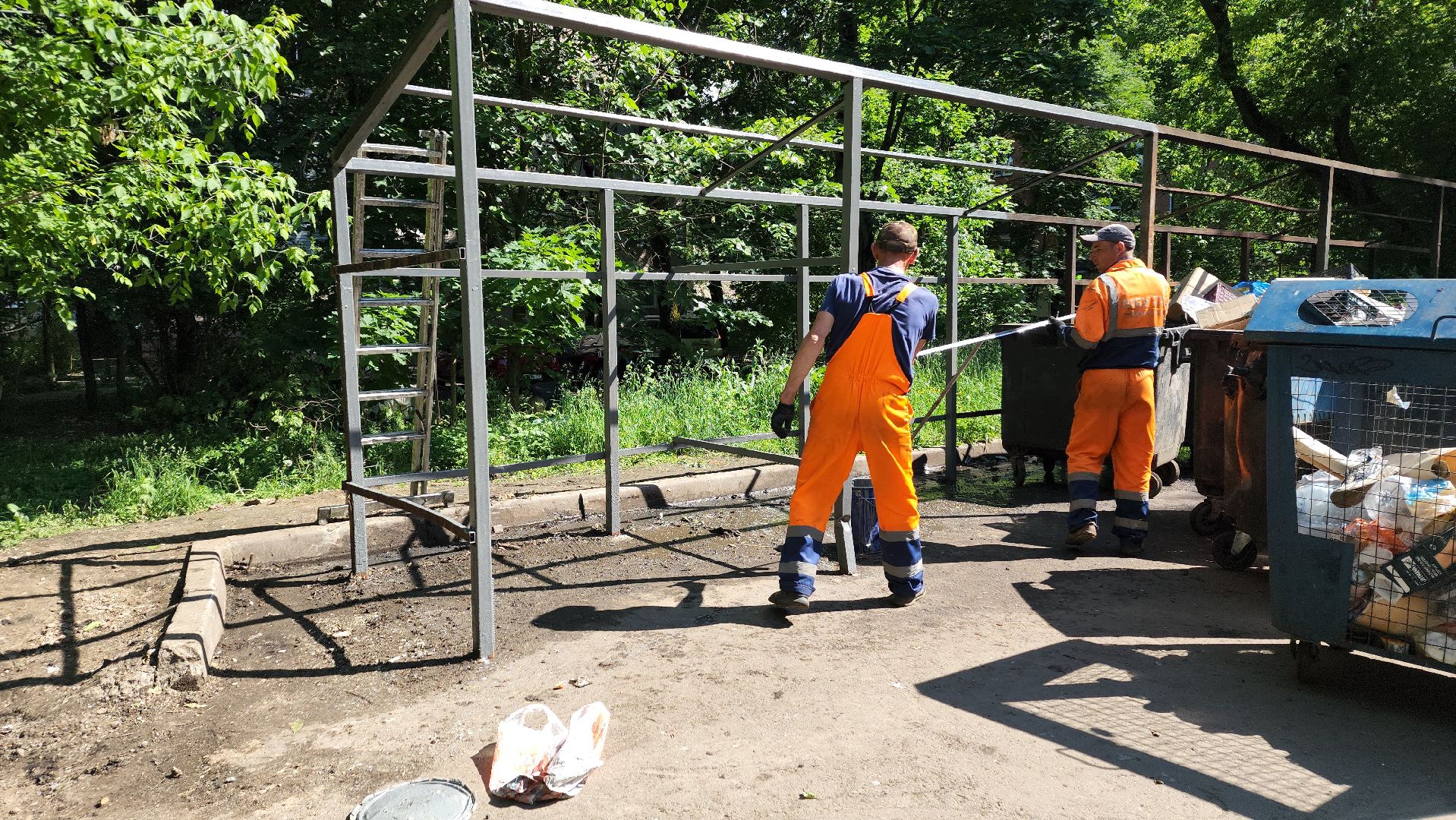 пушкино, контейнерная площадка, ремонт, жкх,