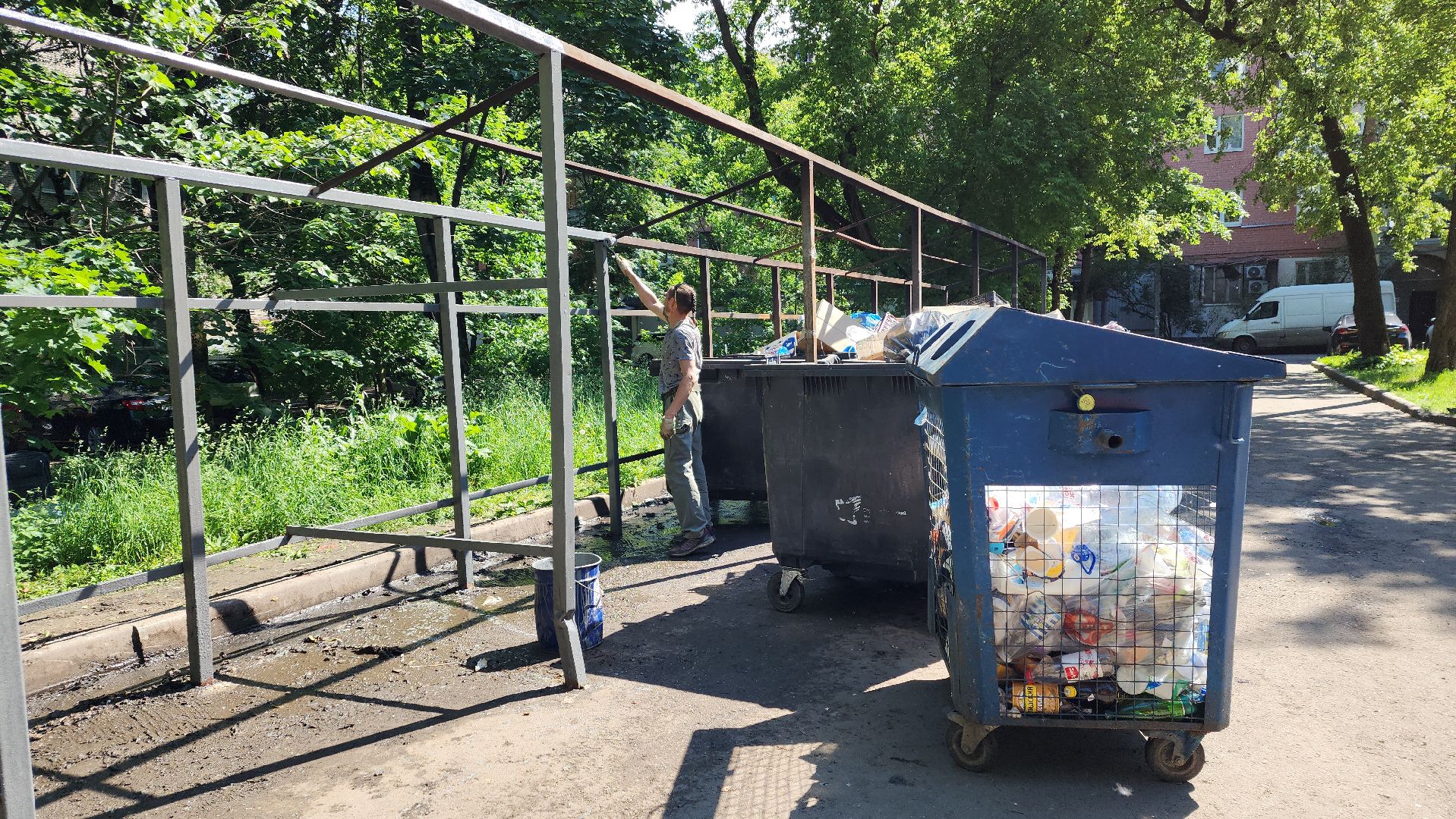 пушкино, контейнерная площадка, ремонт, жкх,