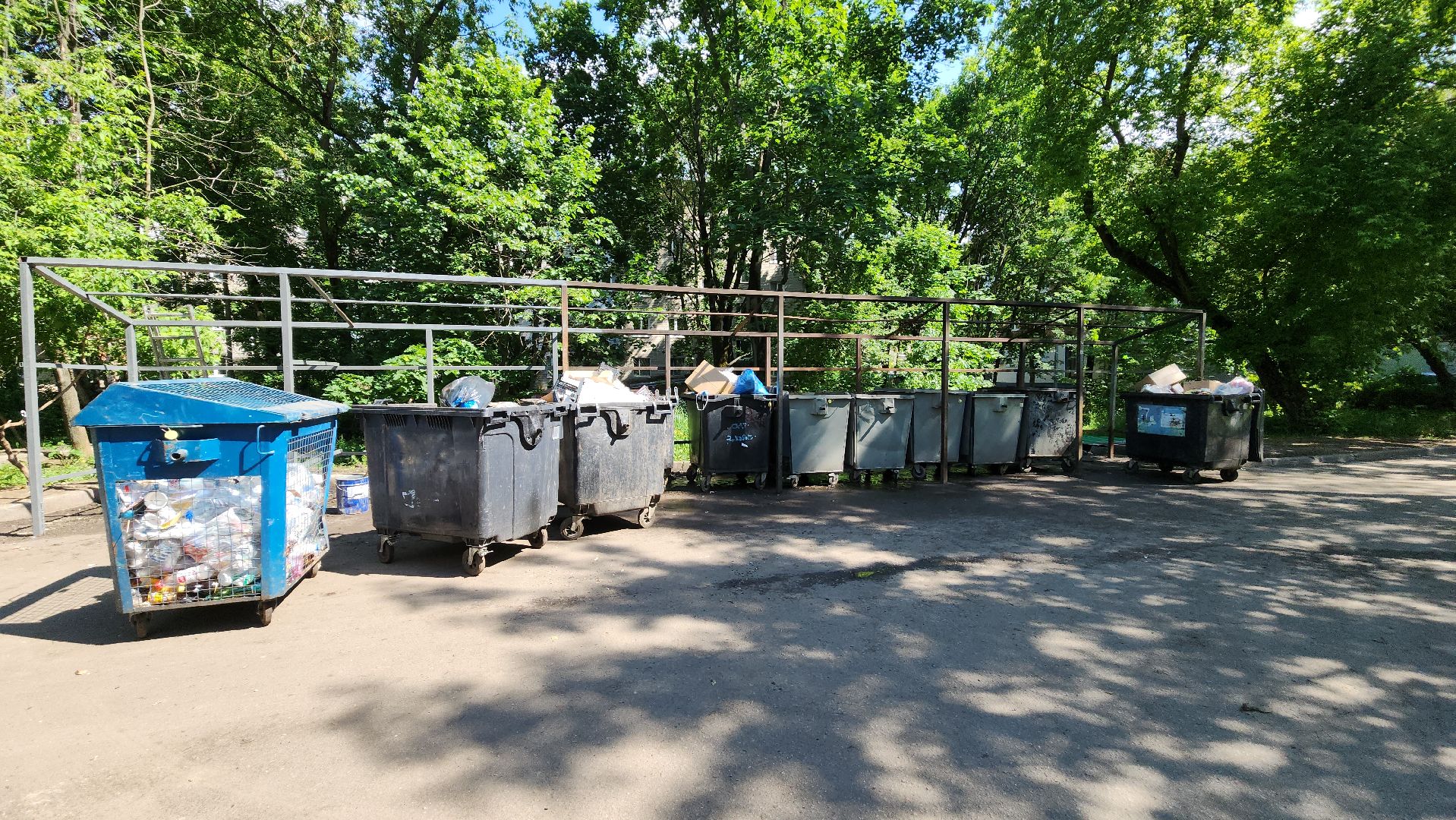 пушкино, контейнерная площадка, ремонт, жкх,