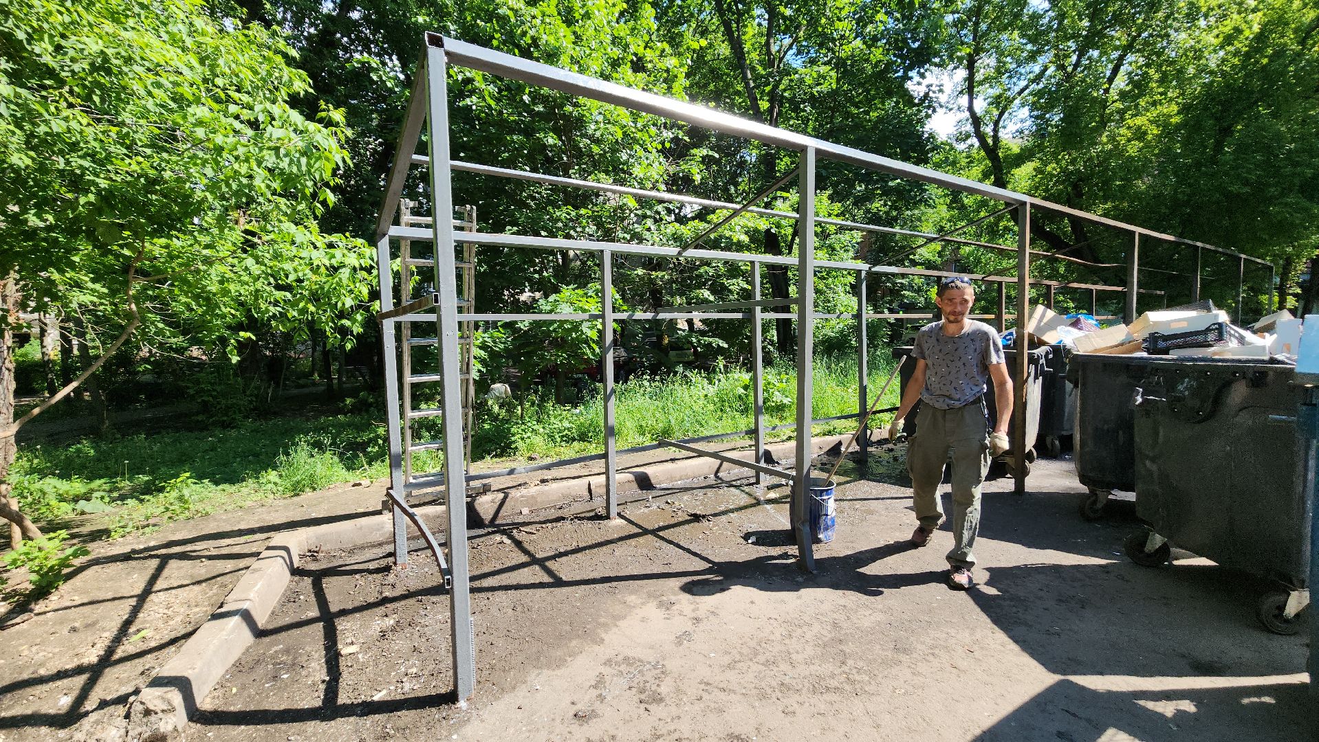 пушкино, контейнерная площадка, ремонт, жкх,