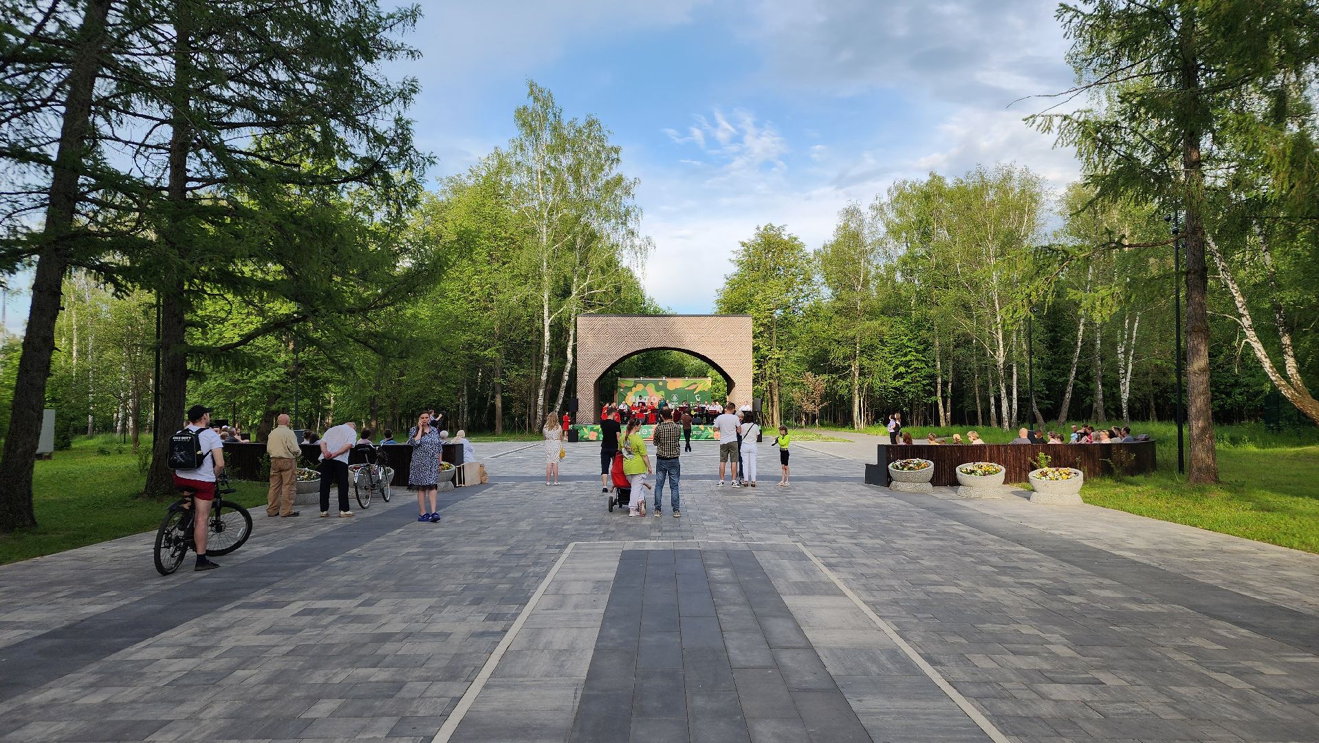 ступино, парк имени островского, лето в подмосковье,