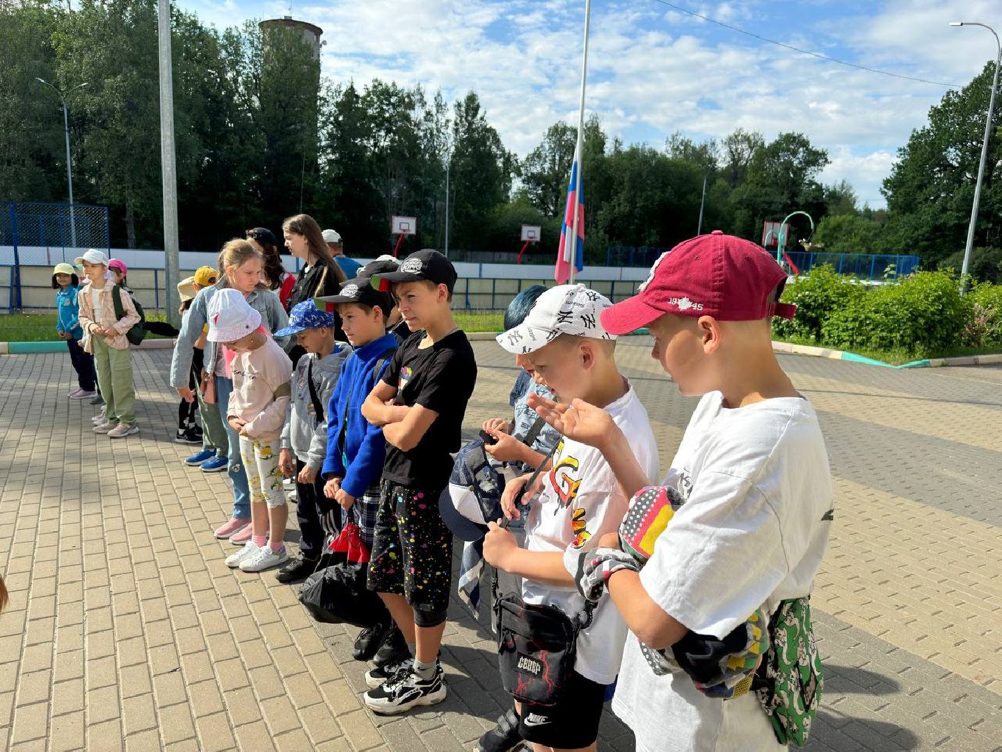 лагерь, школа, дети, каникулы,