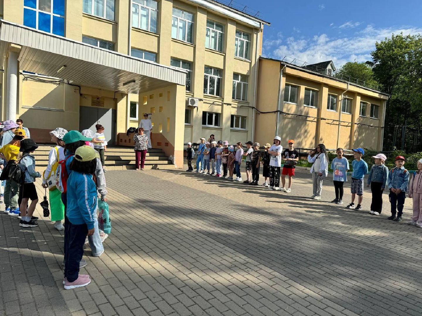 лагерь, школа, дети, каникулы,