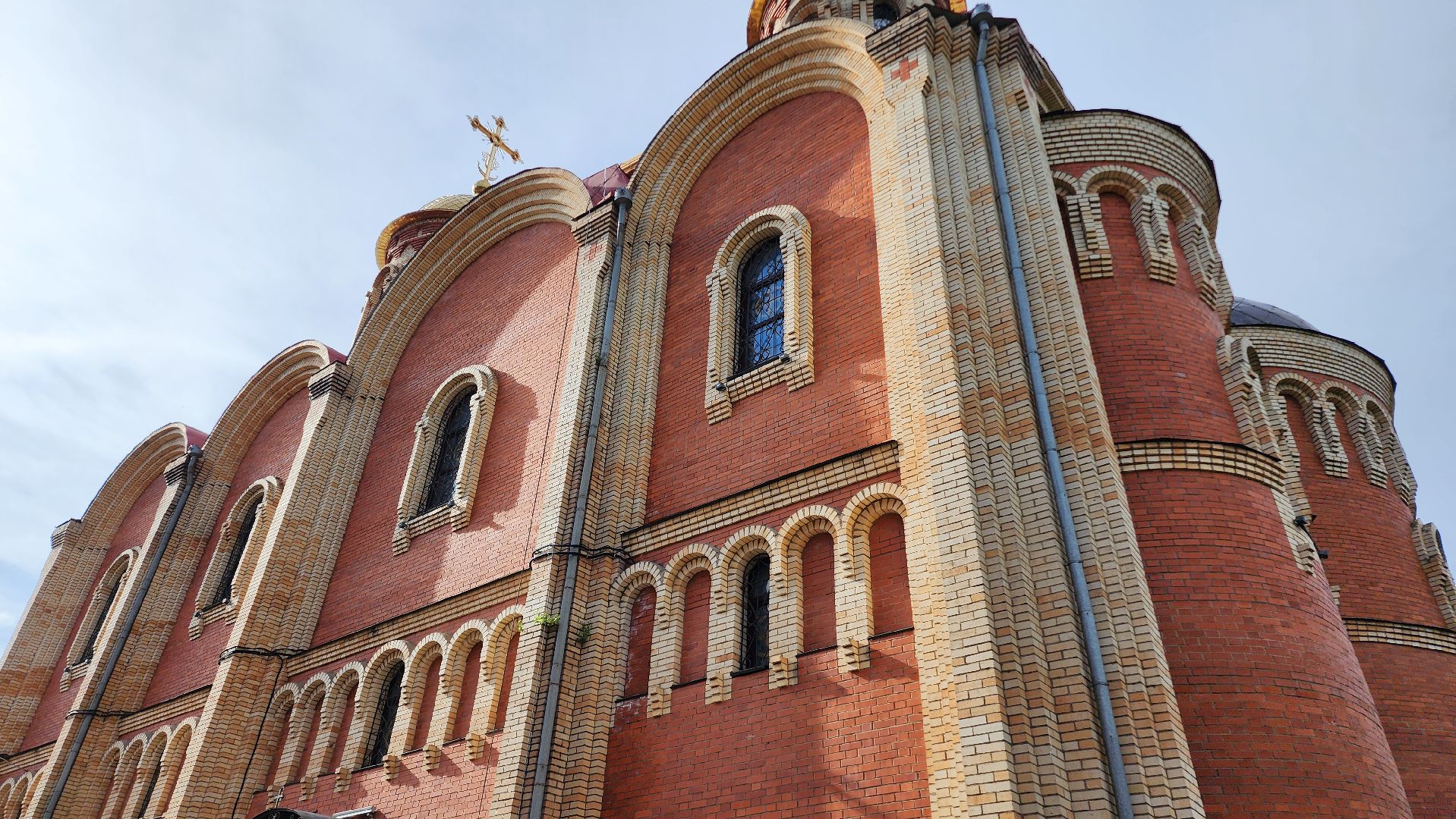 Промышленный альпинист, Собор, Благоустройство, Домодедово, Подмосковье, Альпинизм, Помощь храму, доброе дело,