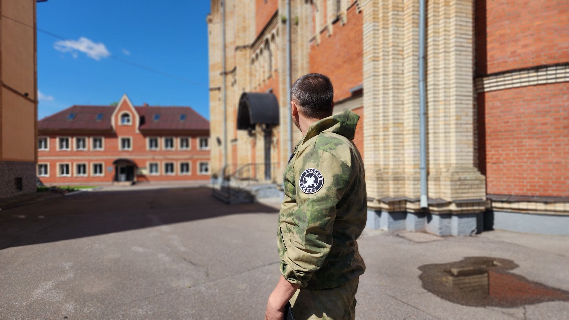 Промышленный альпинист, Собор, Благоустройство, Домодедово, Подмосковье, Альпинизм, Помощь храму, доброе дело,