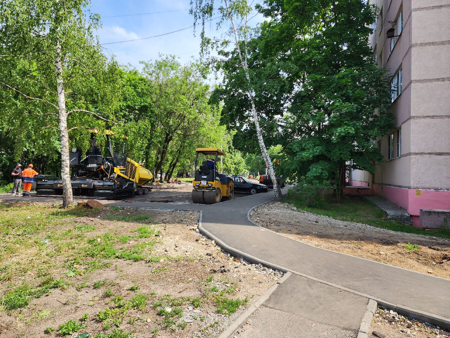 раменское, благоустройство, комплексное благоустройство дворов на улице Десантная,