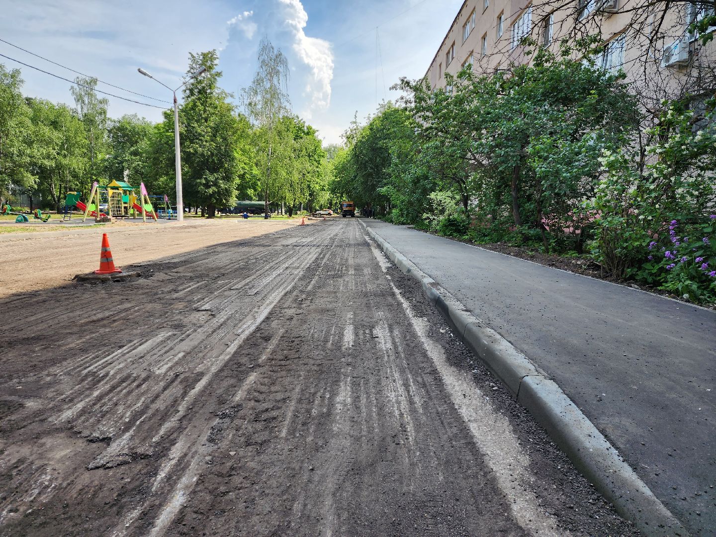 раменское, благоустройство, комплексное благоустройство дворов на улице Десантная,