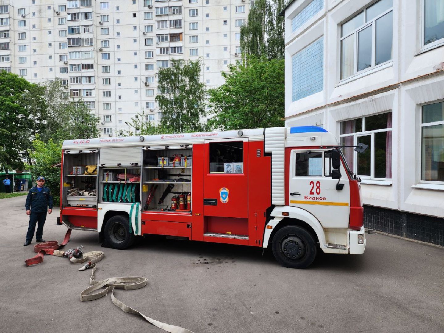 учебная эвакуация, видное, ленинский округ, мчс, пожарная эвакуация,