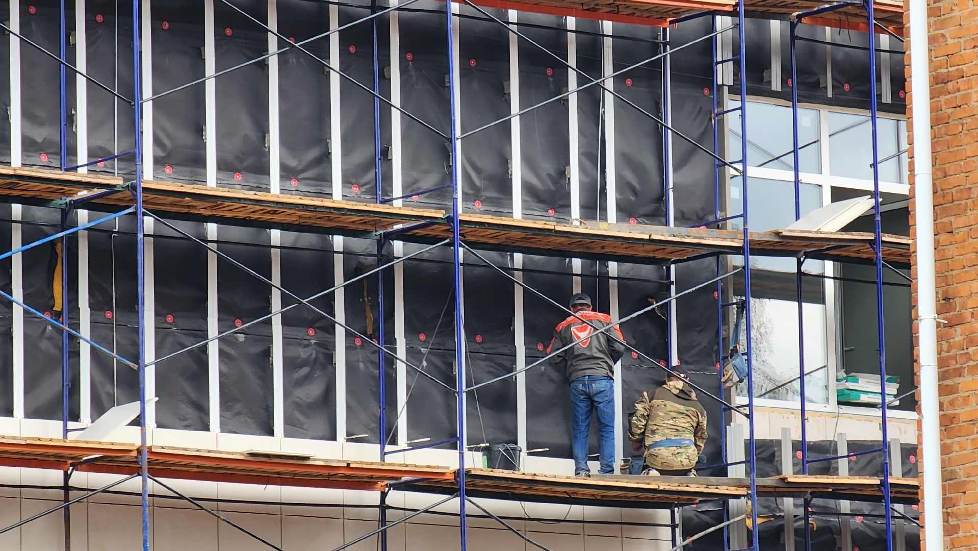 Солнечногорск, Строительство, Поварово, пристройка к школе,