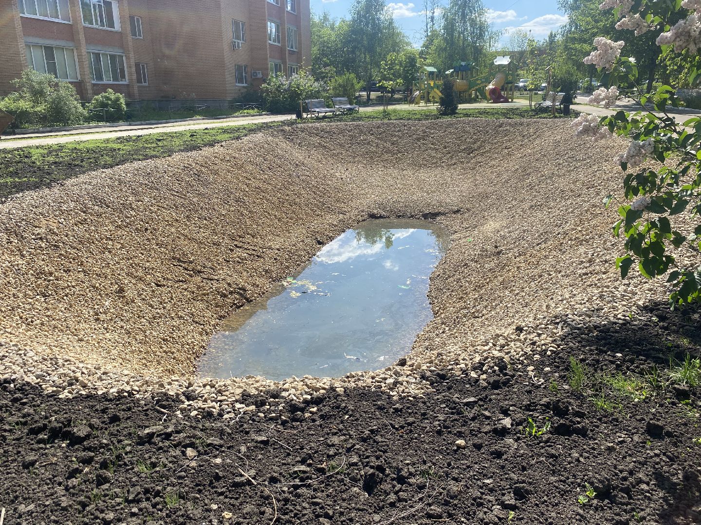 власиха благоустройство территории, власиха микрорайон березка, власиха улица южная, благоустройство 2024, власиха пруд Березка,