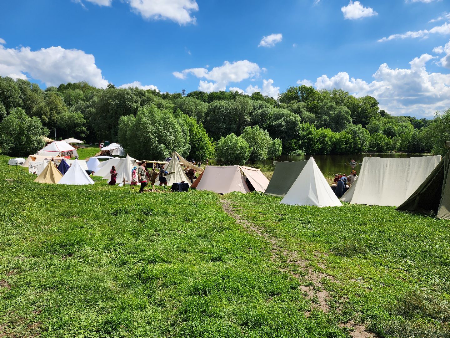раменское, культура, фестиваль исторической реконструкции на берегу озера Борисоглебское,