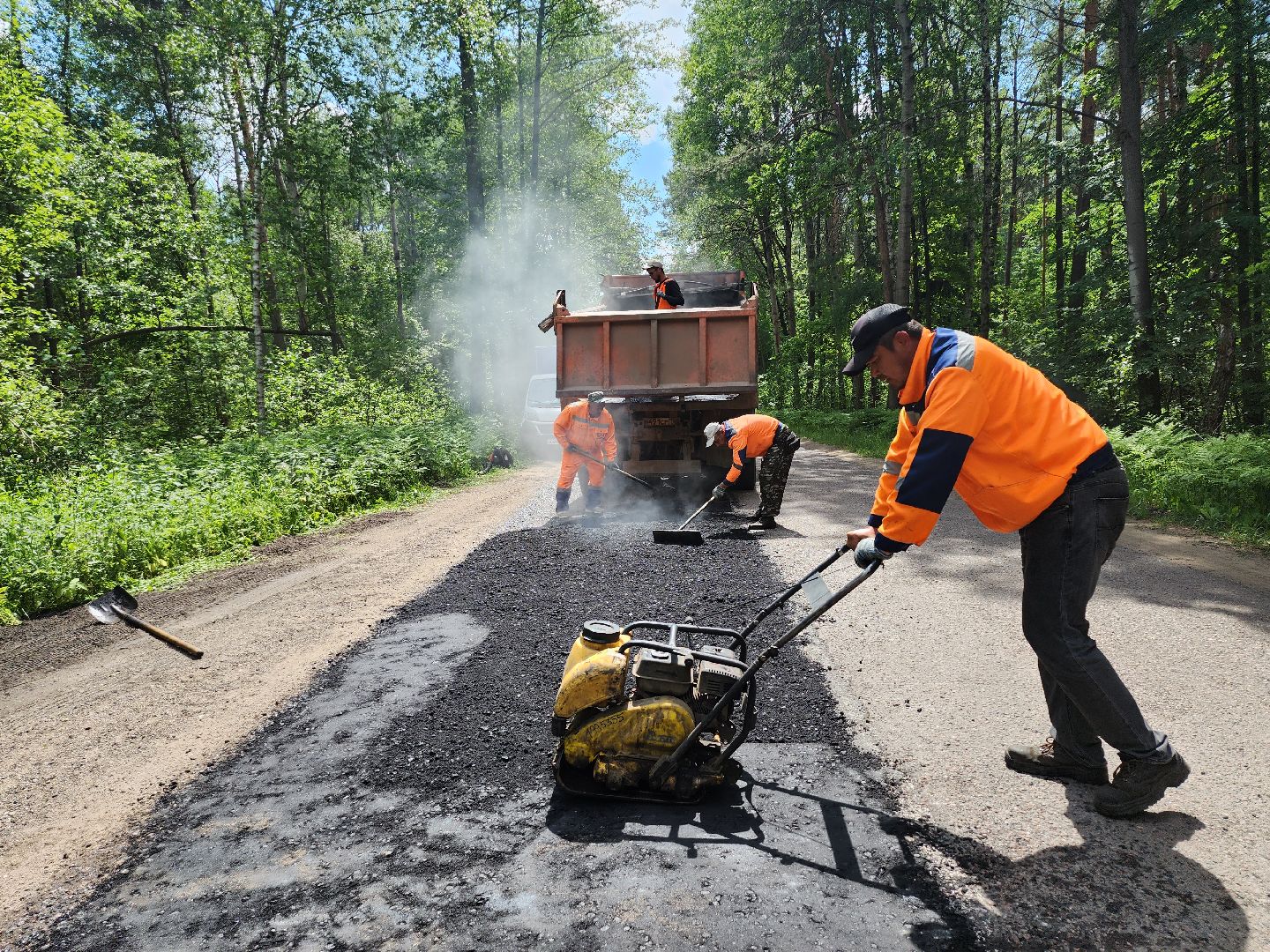 серпухов, подмосковье, ремонт дороги,