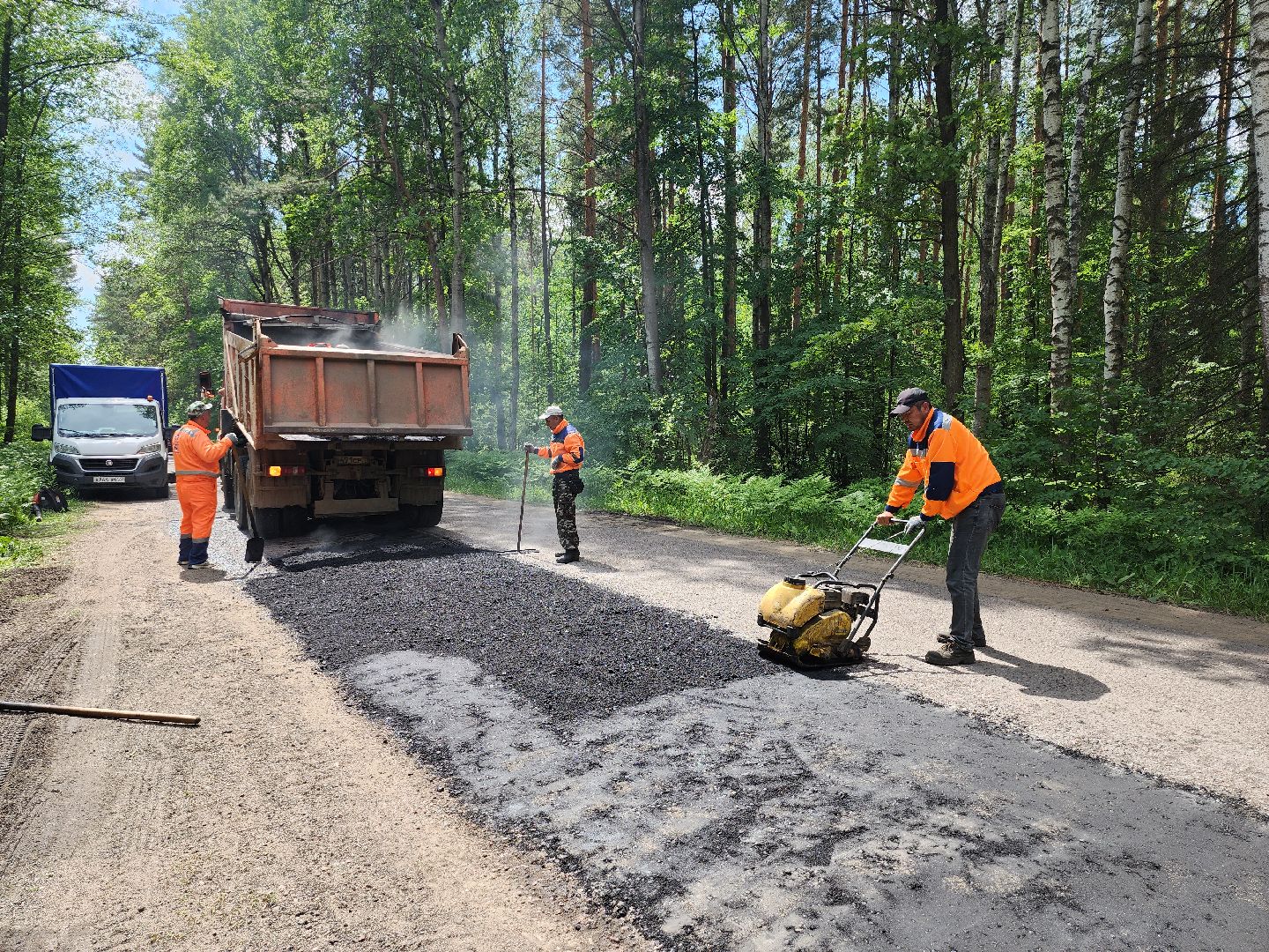 серпухов, подмосковье, ремонт дороги,