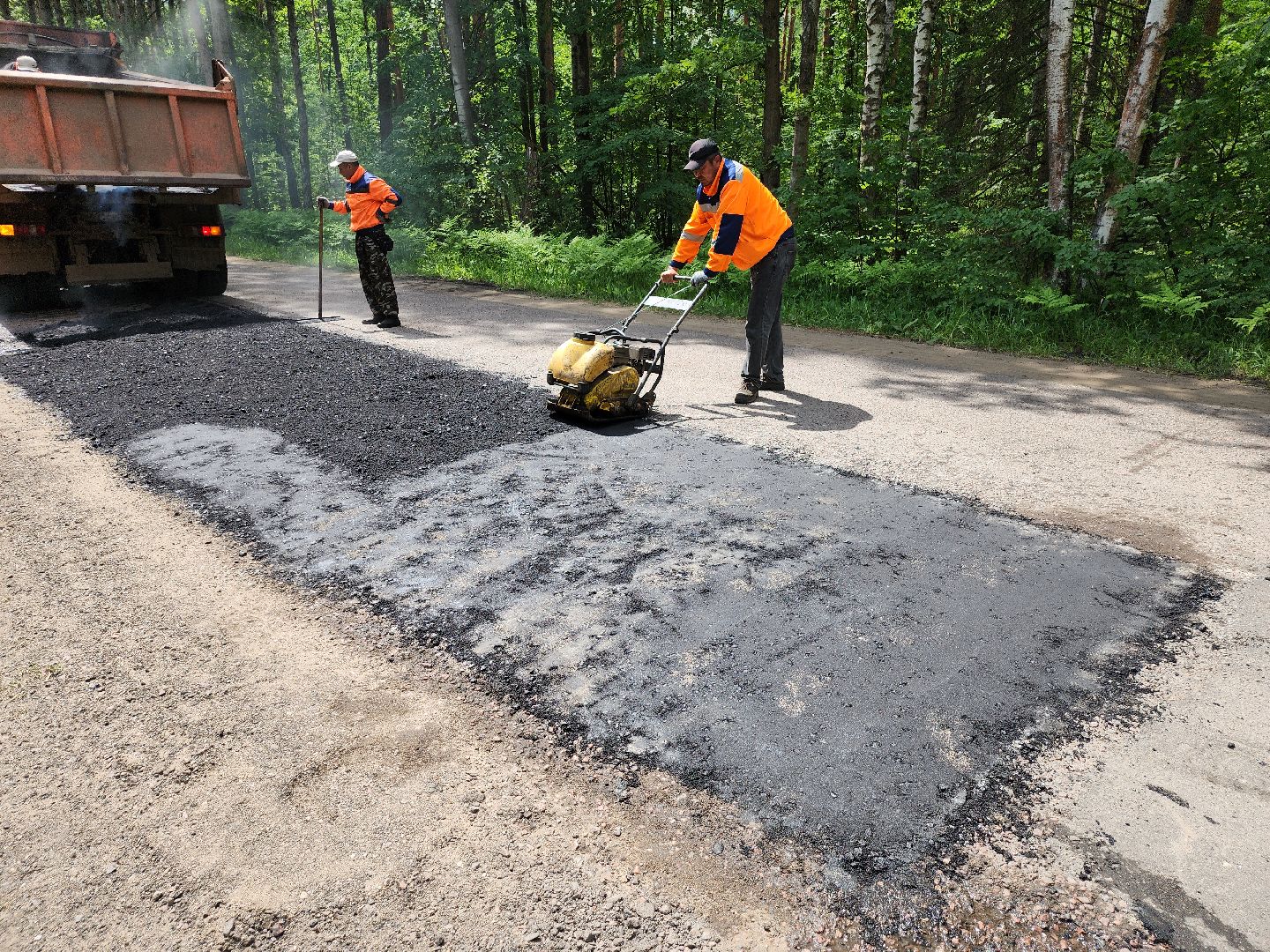 серпухов, подмосковье, ремонт дороги,