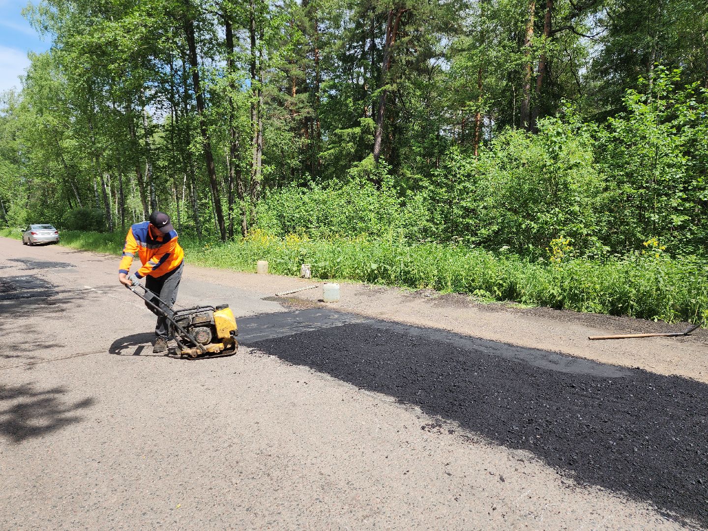 серпухов, подмосковье, ремонт дороги,