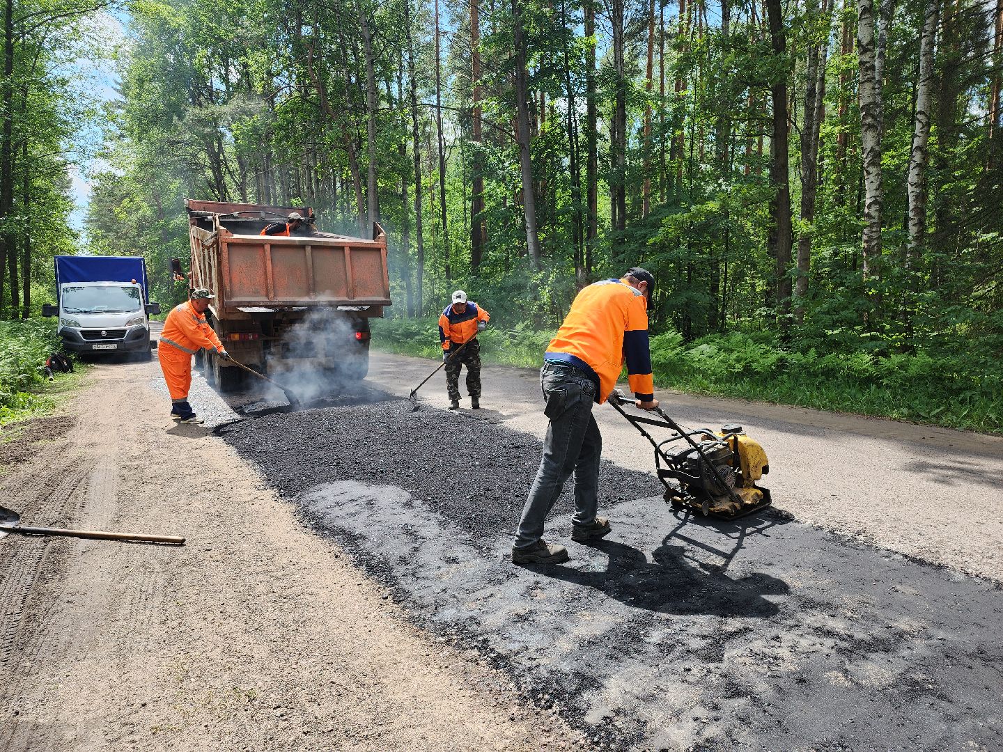 серпухов, подмосковье, ремонт дороги,