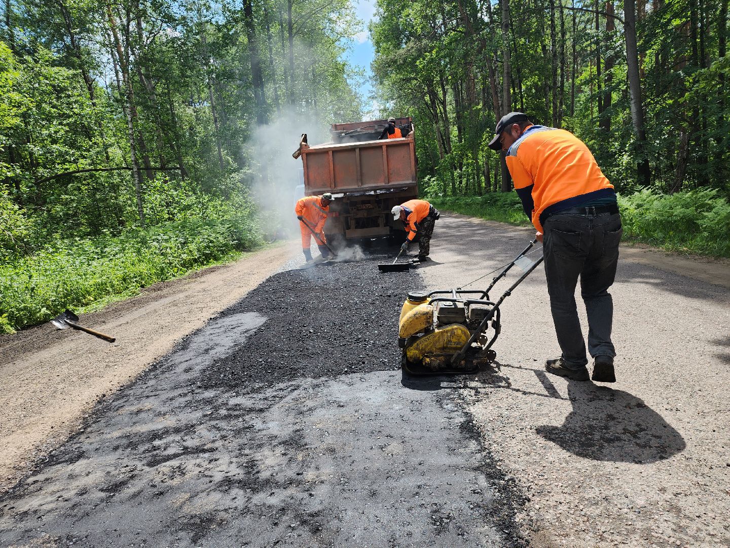 серпухов, подмосковье, ремонт дороги,
