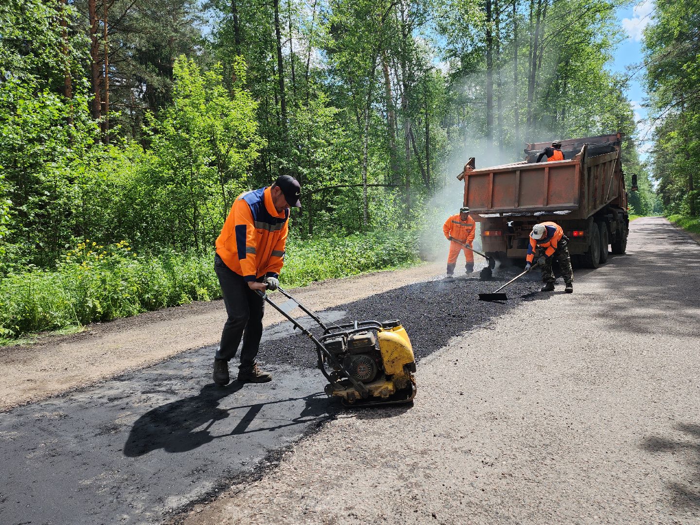 серпухов, подмосковье, ремонт дороги,