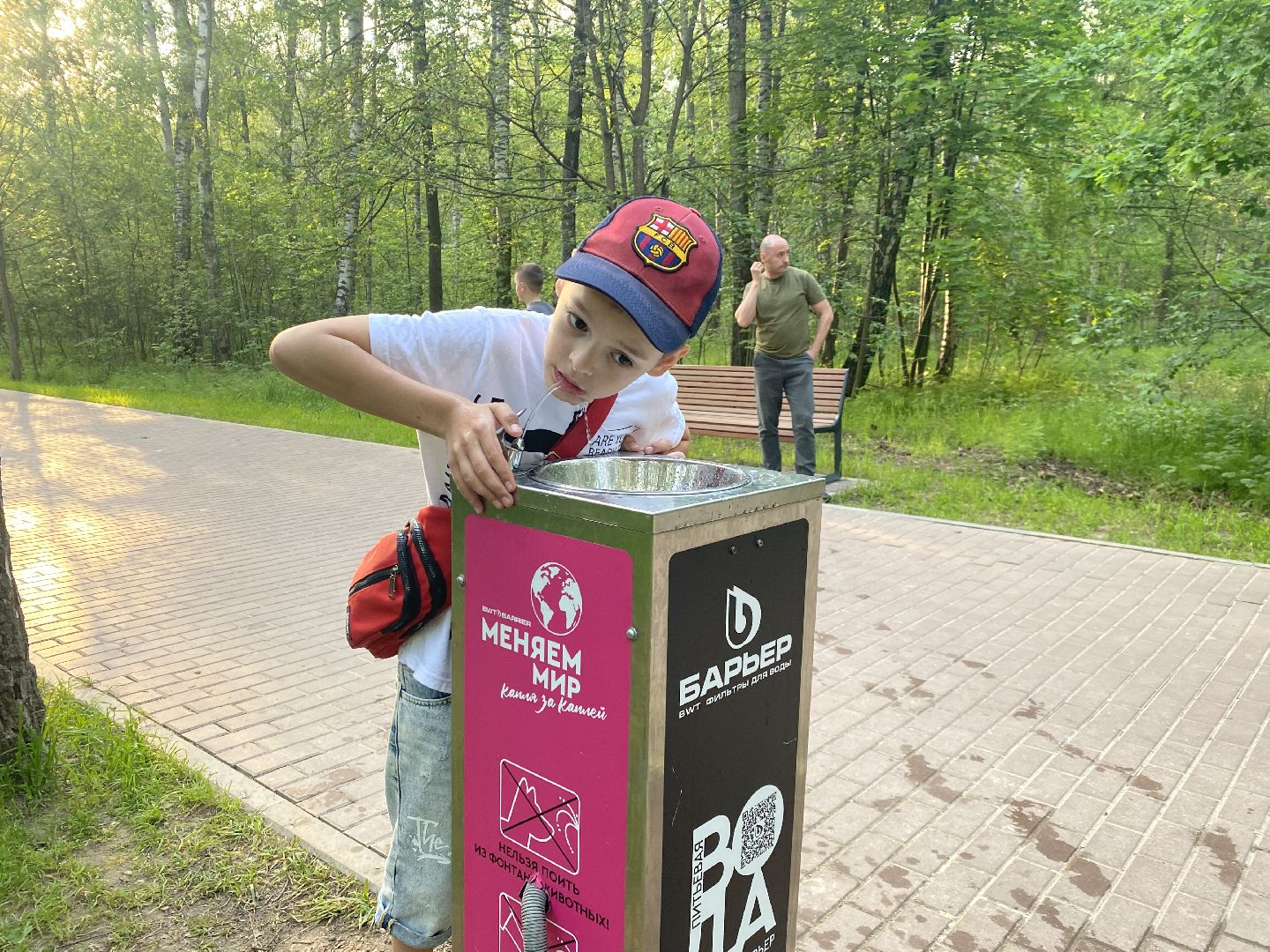 Домодедово, Подмосковье, мособлпарк, Культура, Барьер, Питьевой фонтанчик, Экология, окружающая среда, защита природы,