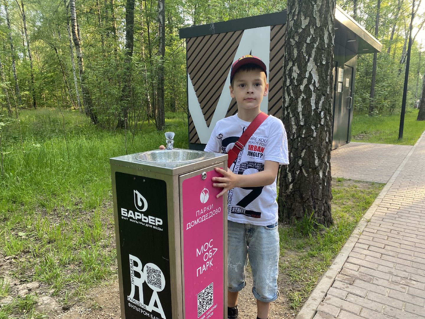 Домодедово, Подмосковье, мособлпарк, Культура, Барьер, Питьевой фонтанчик, Экология, окружающая среда, защита природы,