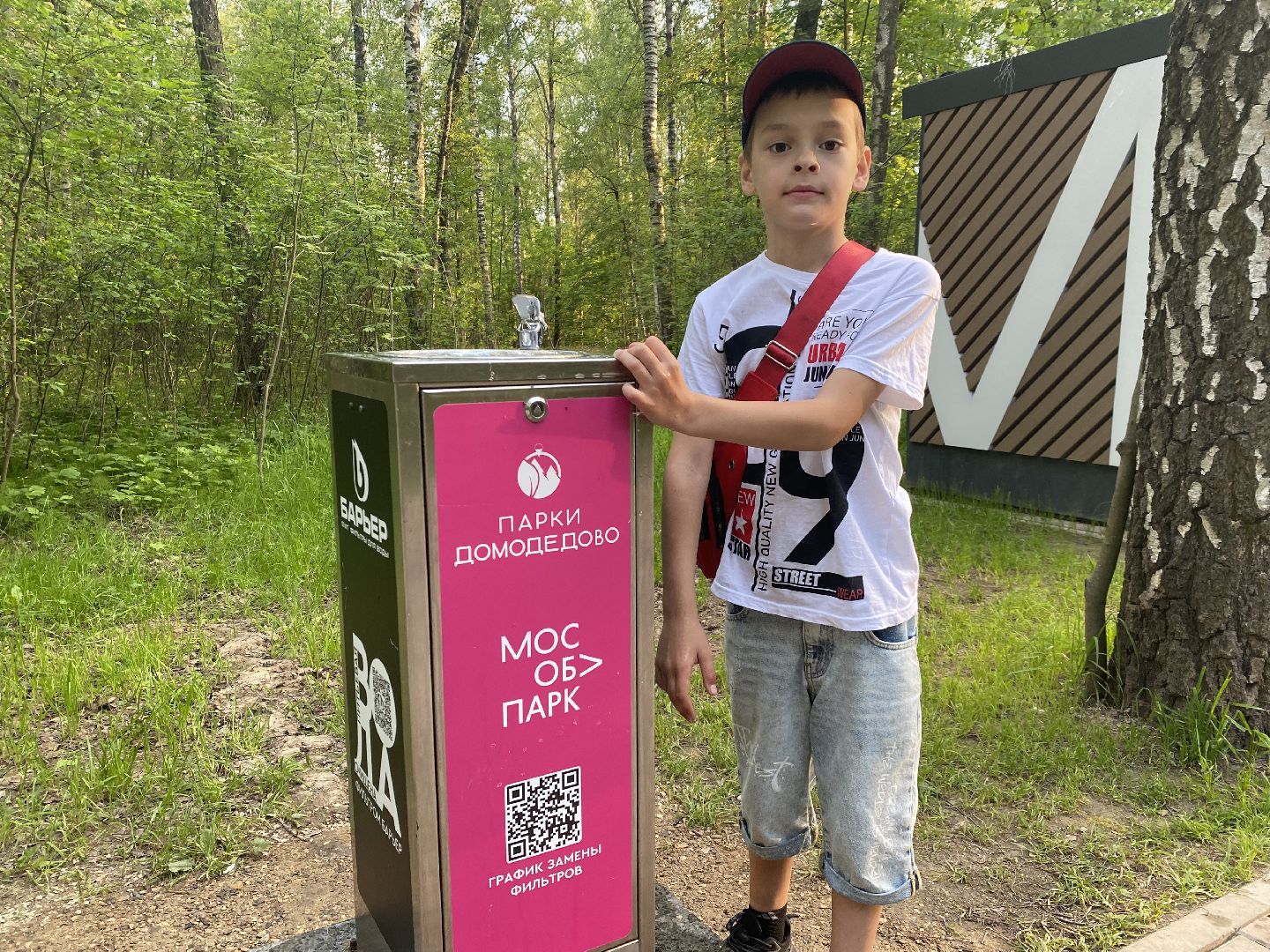 Домодедово, Подмосковье, мособлпарк, Культура, Барьер, Питьевой фонтанчик, Экология, окружающая среда, защита природы,