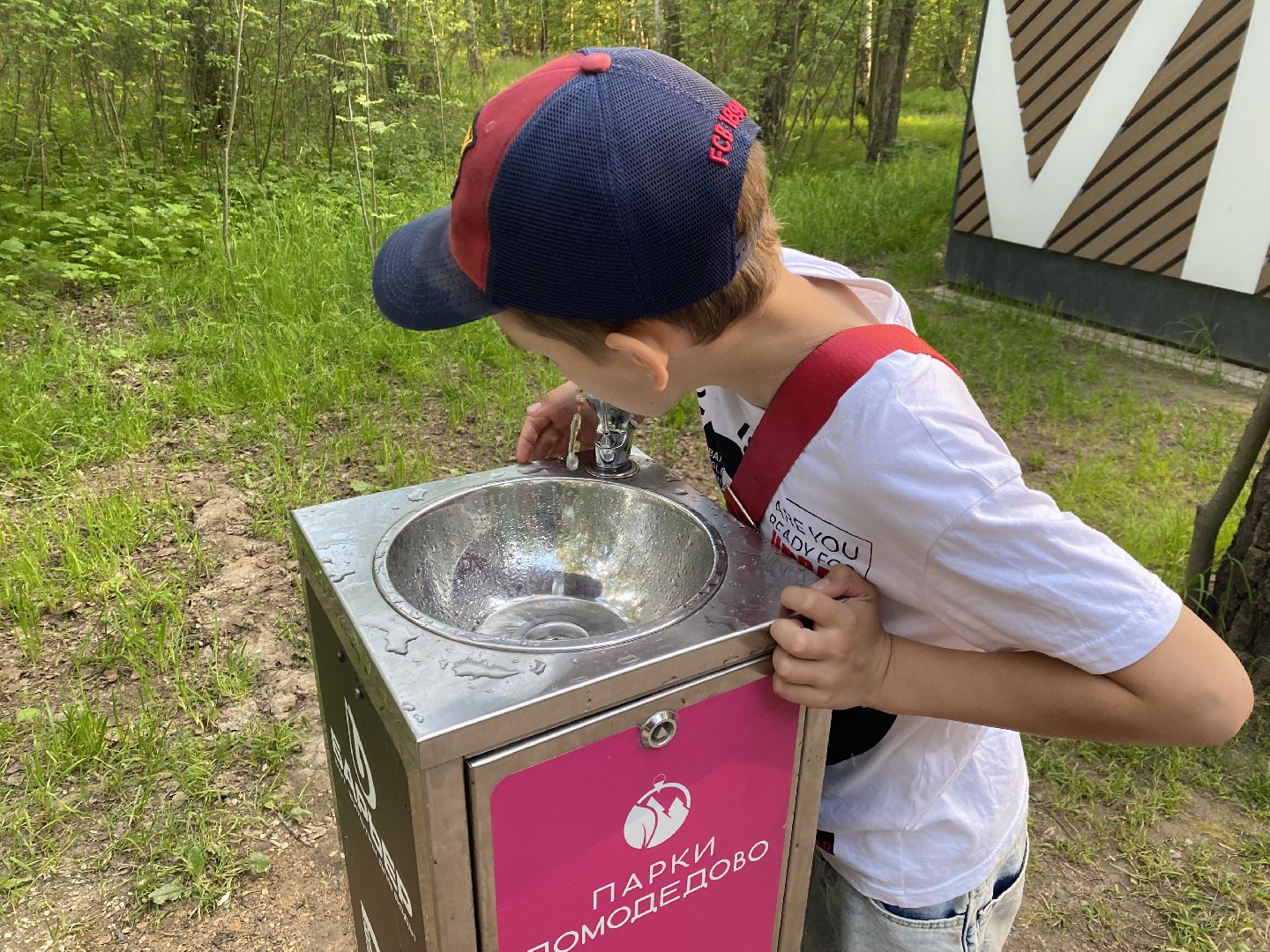 Домодедово, Подмосковье, мособлпарк, Культура, Барьер, Питьевой фонтанчик, Экология, окружающая среда, защита природы,