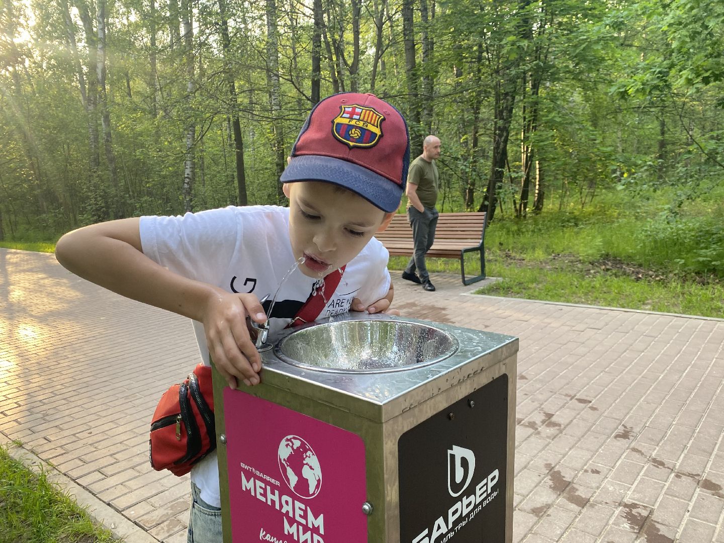 Домодедово, Подмосковье, мособлпарк, Культура, Барьер, Питьевой фонтанчик, Экология, окружающая среда, защита природы,