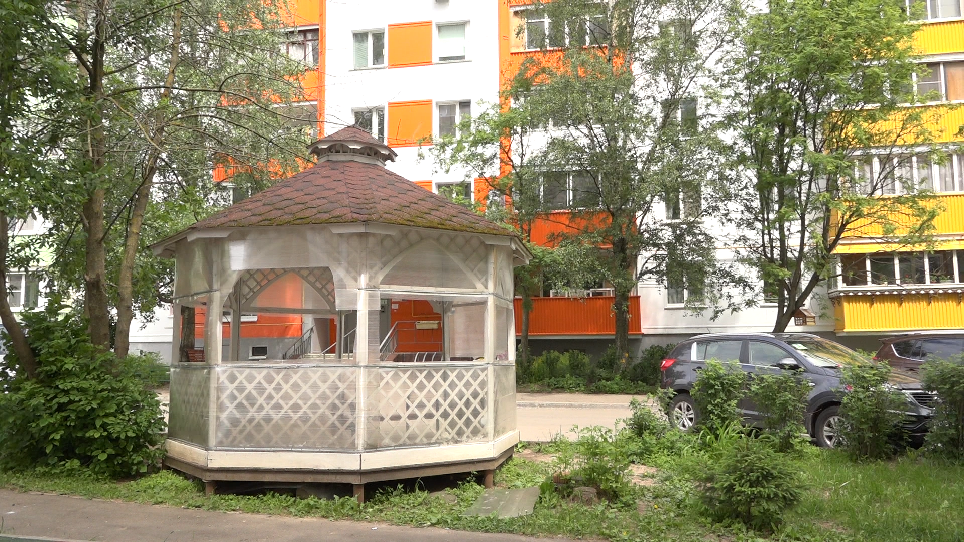 благоустройство власиха, беседка, Власиха Заозерная, ремонт во власихе, обход территории,