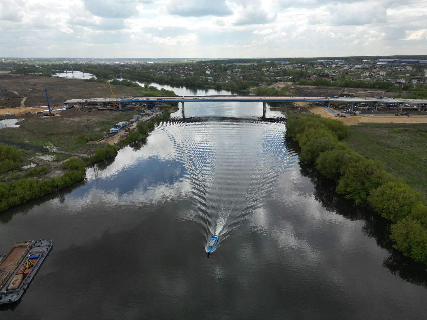 видео с коптера, очистные, лыткарино,