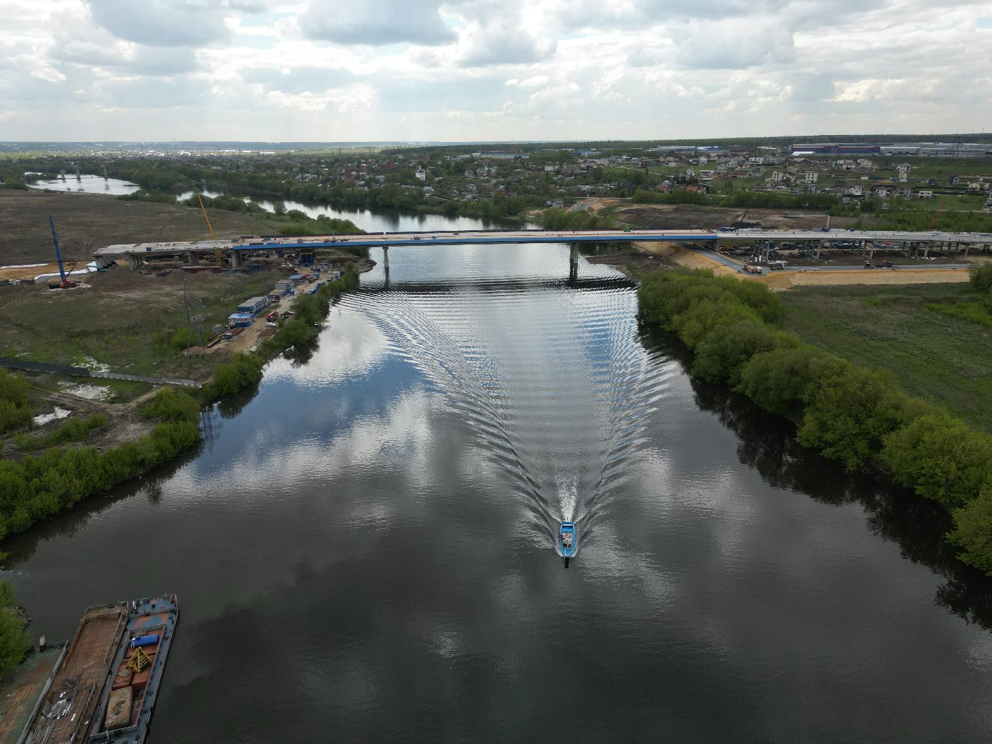 видео с коптера, очистные, лыткарино,