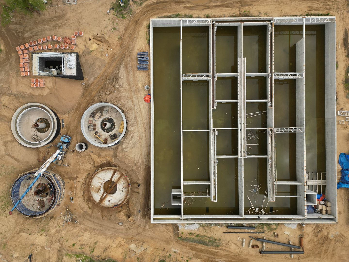 видео с коптера, очистные, лыткарино,