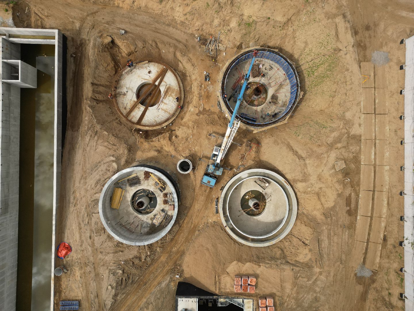 видео с коптера, очистные, лыткарино,