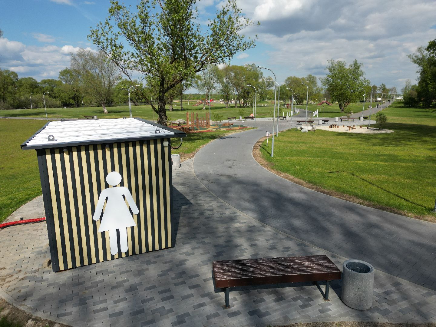 видео с коптера, парк, бронницы,