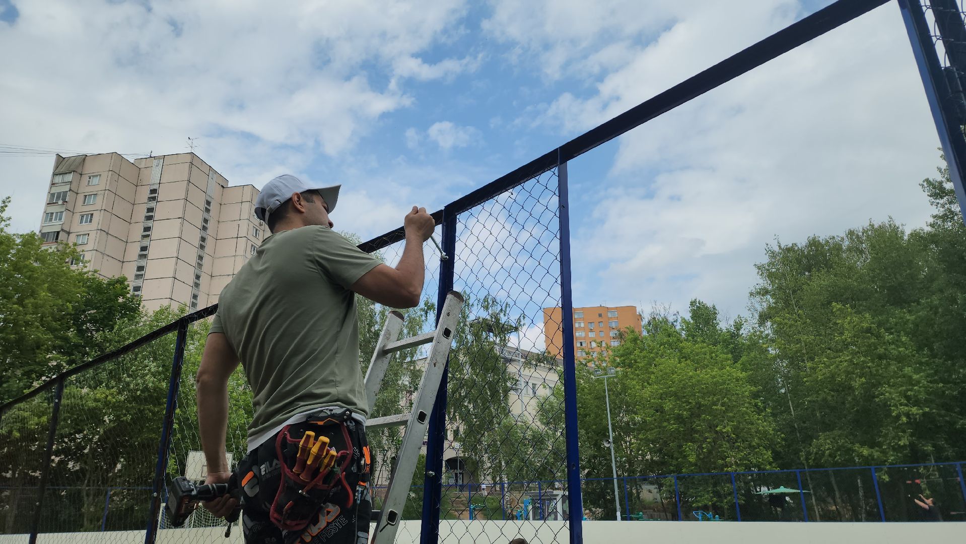 красногорск, ивановские пруды, спортивная площадка, реконструкция, ремонт,