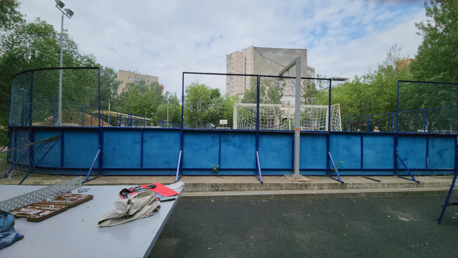 красногорск, ивановские пруды, спортивная площадка, реконструкция, ремонт,