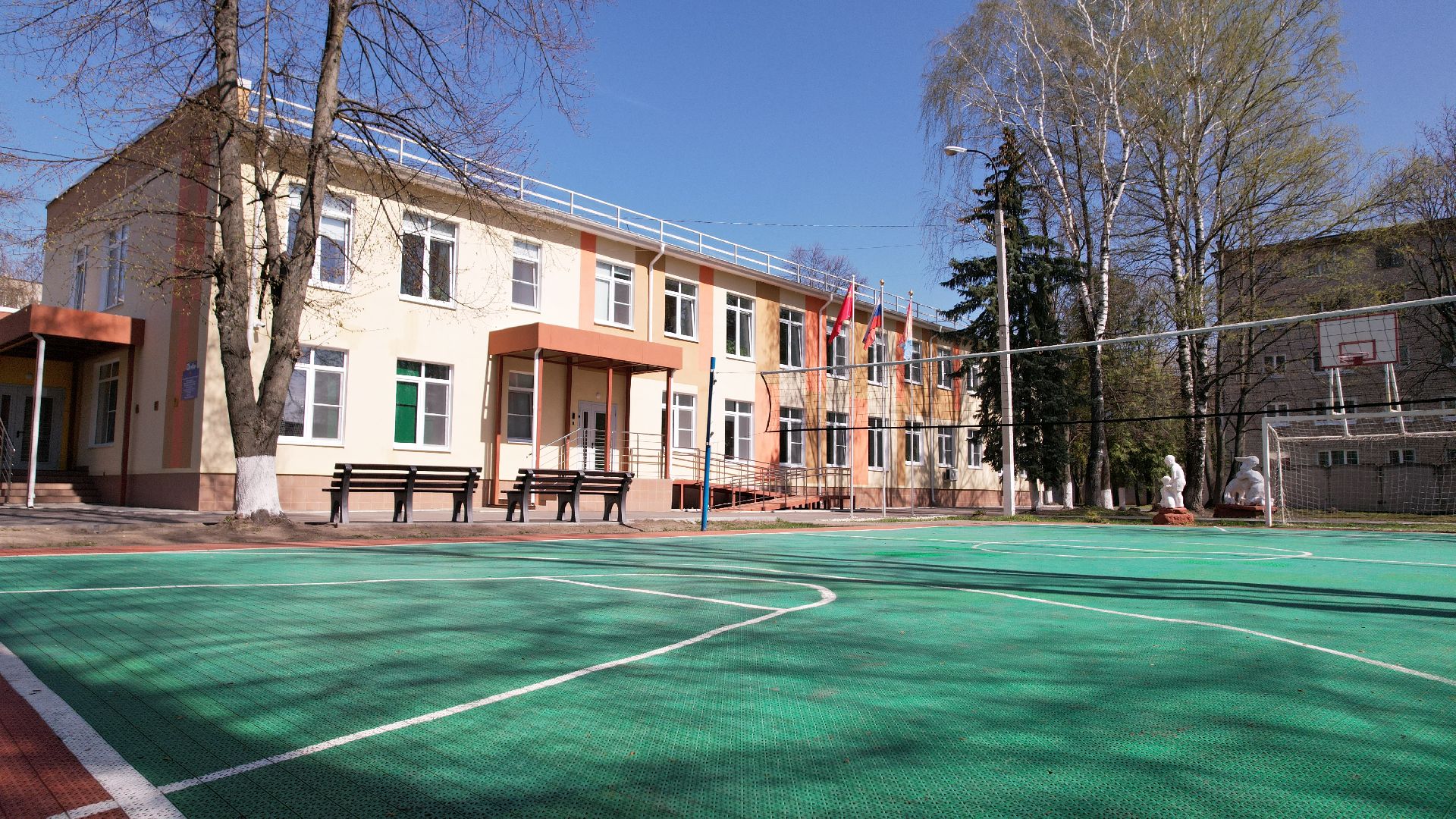 видео с коптера, интернат, овз, школа,