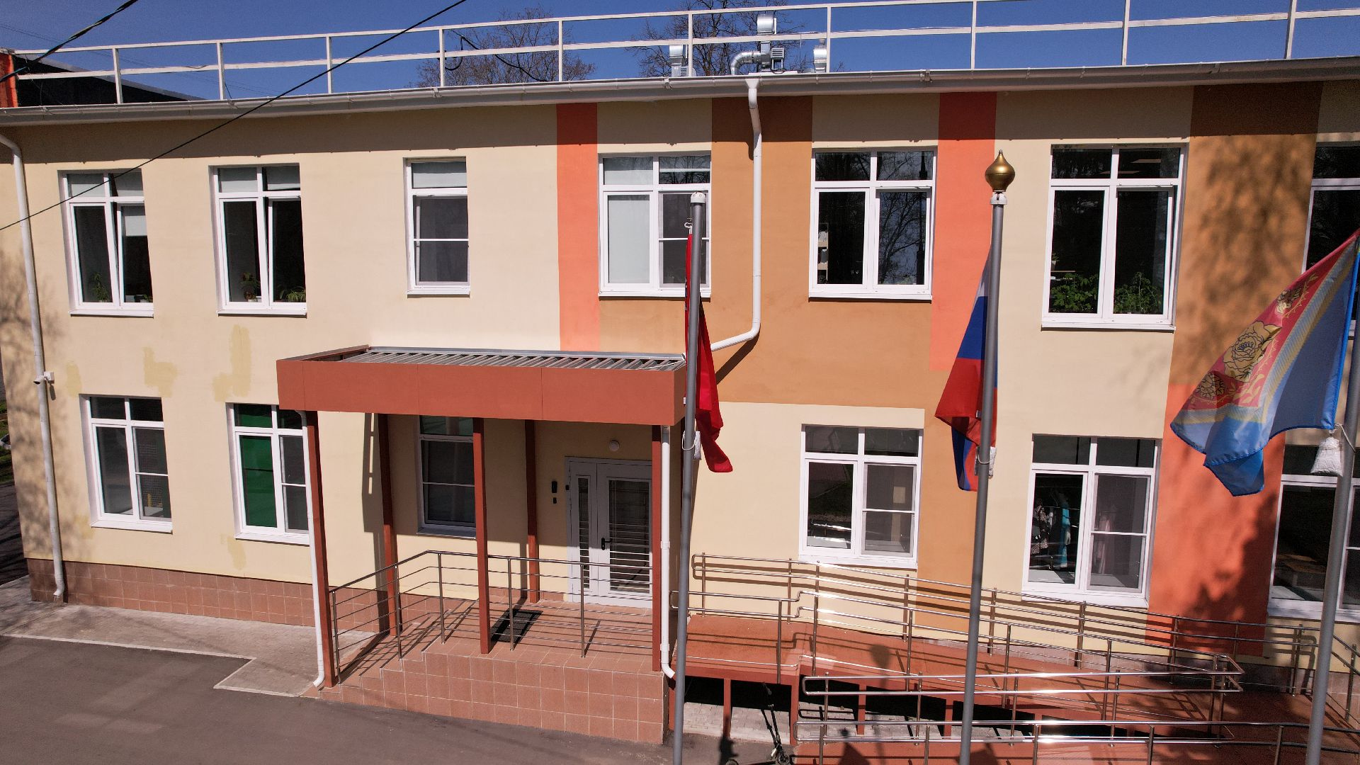 видео с коптера, интернат, овз, школа,