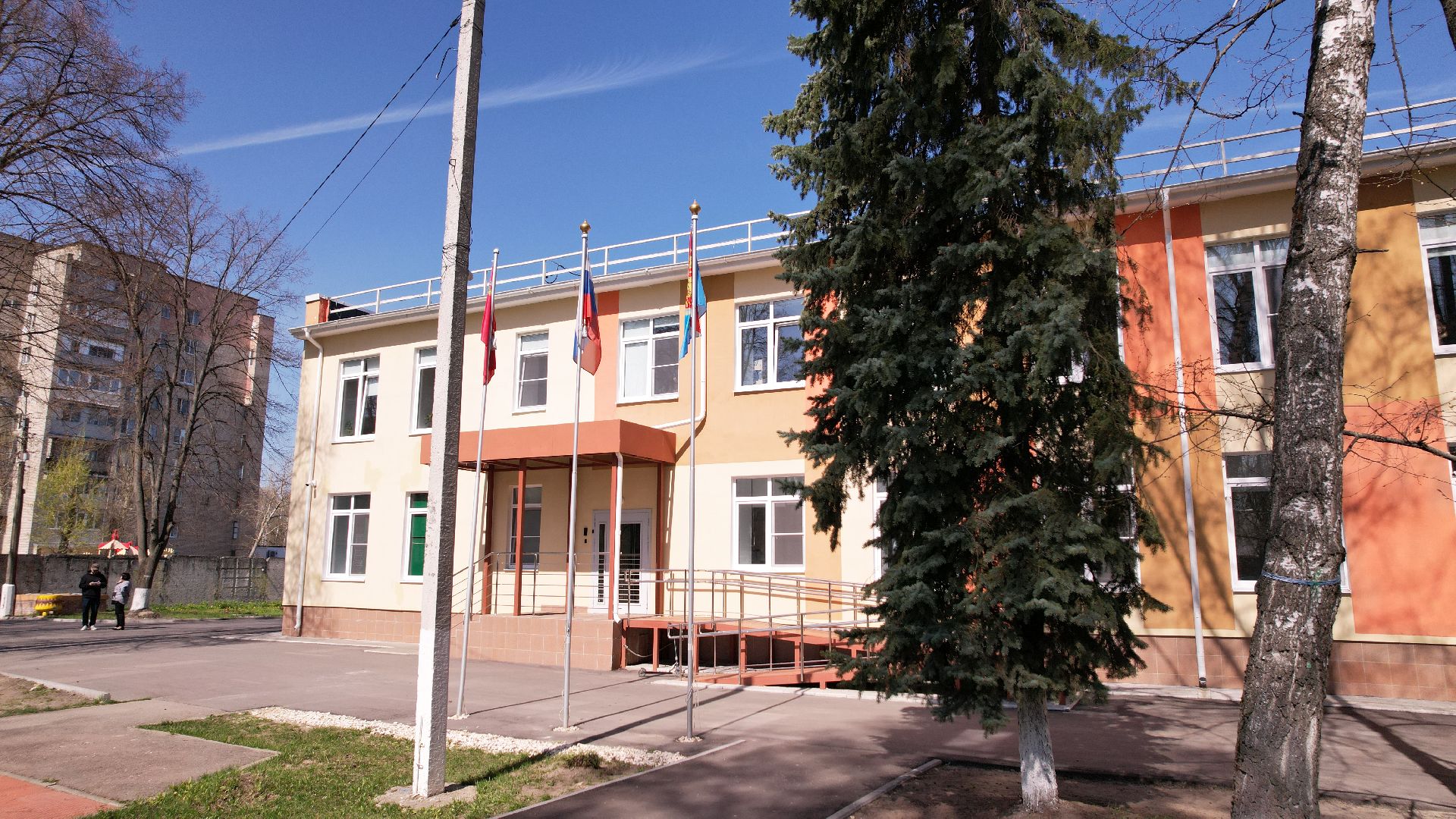 видео с коптера, интернат, овз, школа,