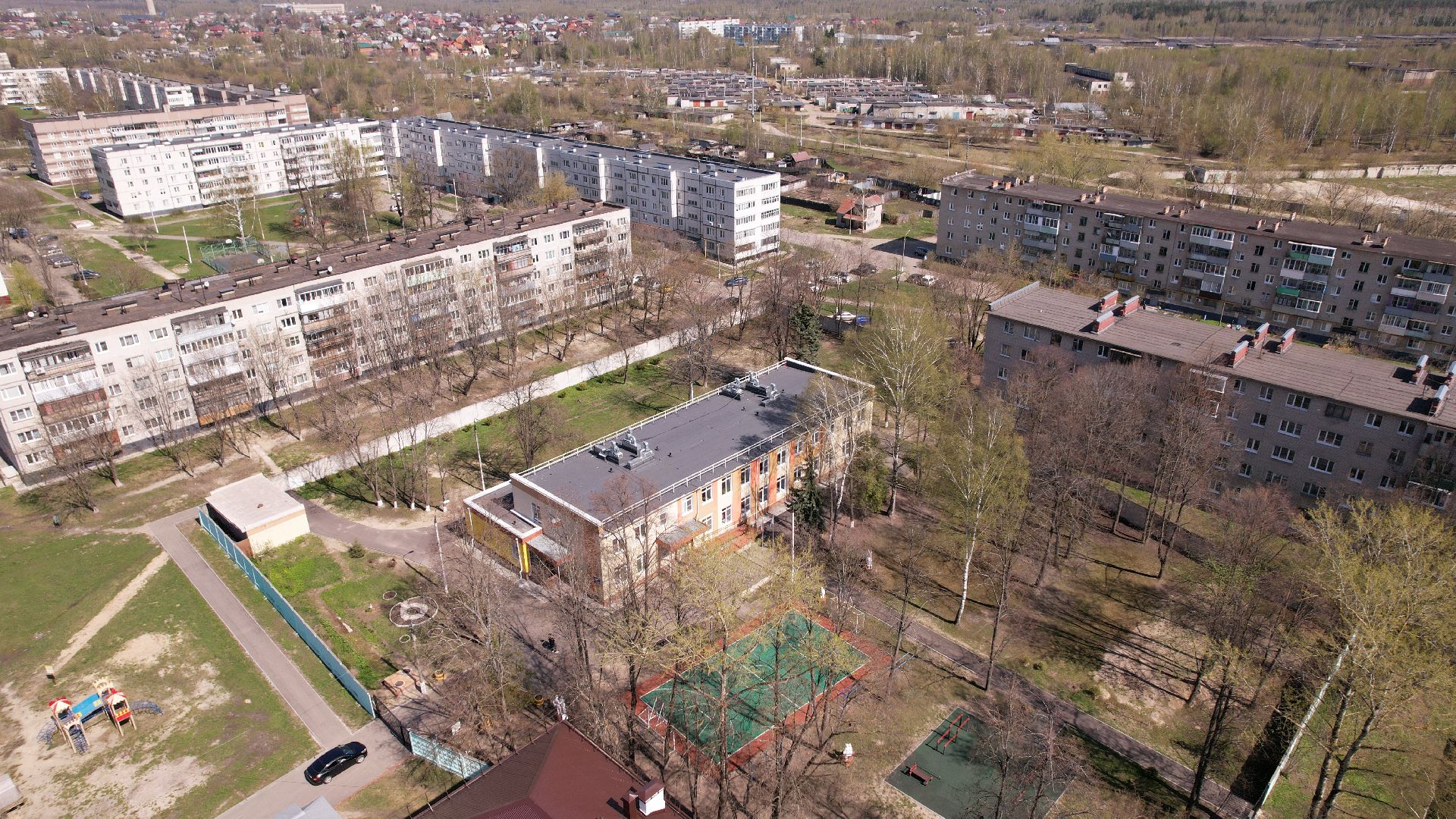 видео с коптера, интернат, овз, школа,